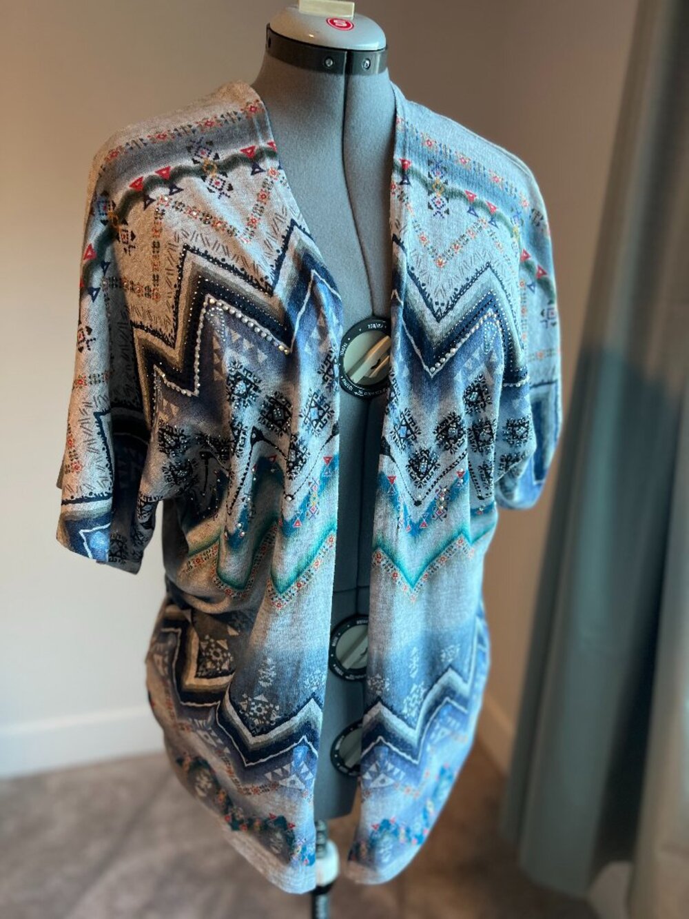 Boho open-front lightweight cardigan